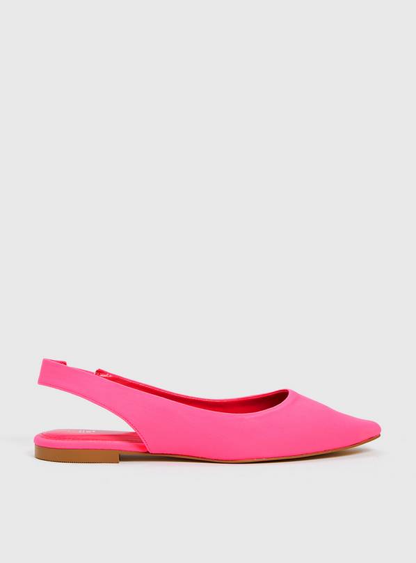 Neon hot sale pink flats